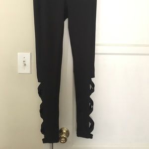LACE UP WORKOUT LEGGINGS